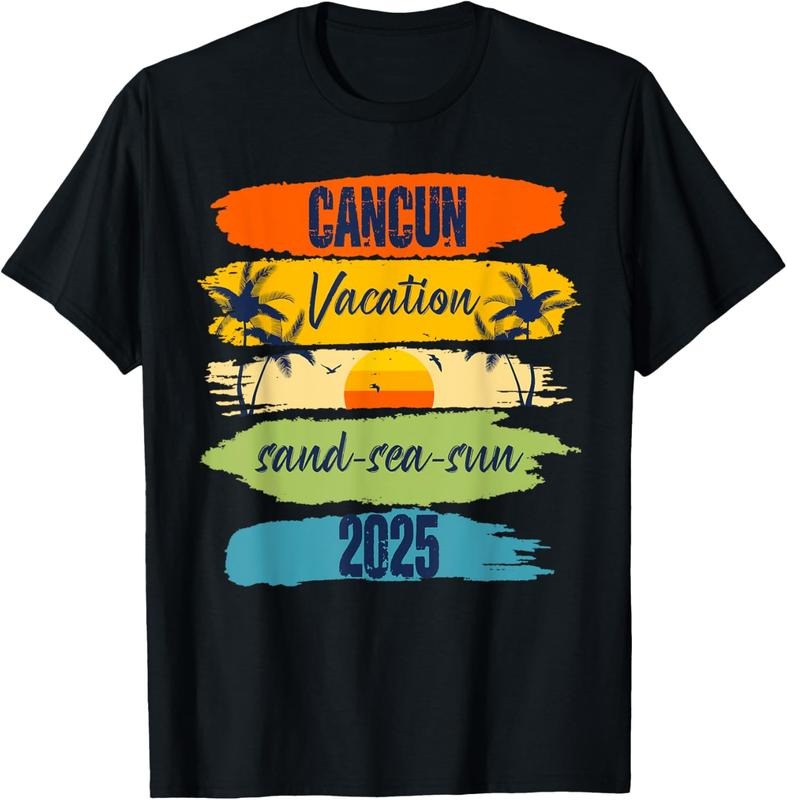 100% Cotton Cancun Mexico 2025 Summer Vacation Matching Family Group T-Shirt Hoodie, Sweatshirt | PrintMintTees.com