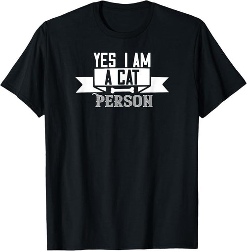 100% Cotton Cat Lover Funny - Yes I Am A Cat Person T-Shirt Hoodie, Sweatshirt | PrintMintTees.com