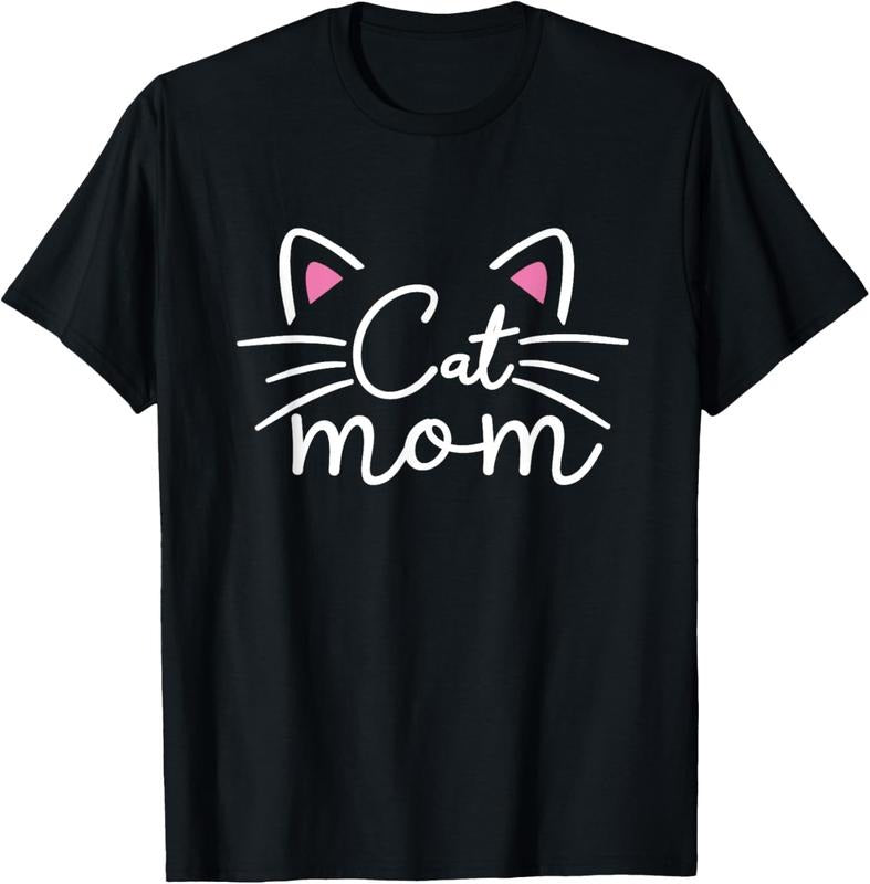 100% Cotton Cat Mom - I Love My Cat - Cat Mom Great Gift Idea - Classic T-Shirt Hoodie Sweatshirt | PrintMintTees.com