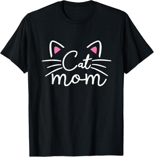 100% Cotton Cat Mom - I Love My Cat - Cat Mom Great Gift Idea - Classic T-Shirt Hoodie Sweatshirt | PrintMintTees.com