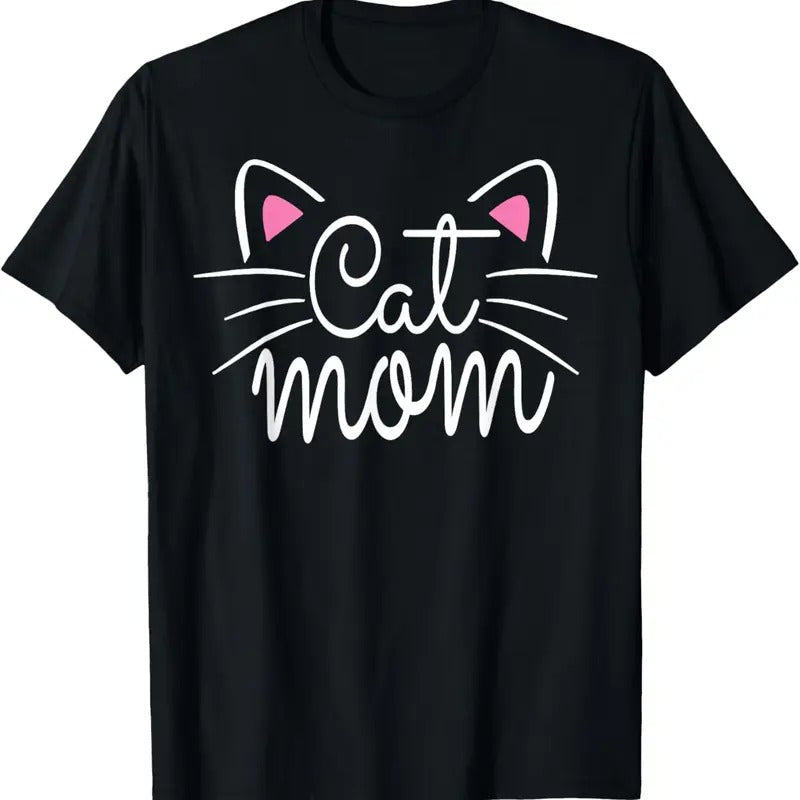 100% Cotton Cat Mom Happy Mothers Day For Cat Lovers Family Matching T-Shirt Hoodie Sweatshirt | PrintMintTees.com
