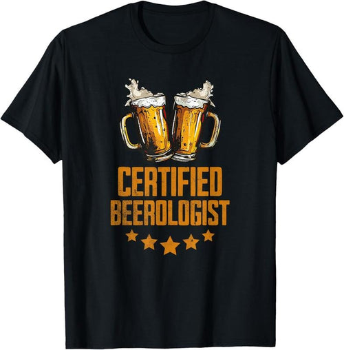 100% Cotton Certified Beerologist Funny Expert Beer Lover Tee T-Shirt Hoodie, Sweatshirt | PrintMintTees.com