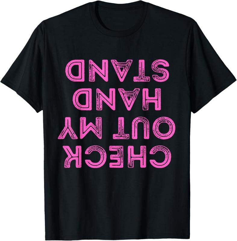 100% Cotton Check Out My Handstand Funny Gymnastics T-Shirts, Hoodie, Sweatshirt