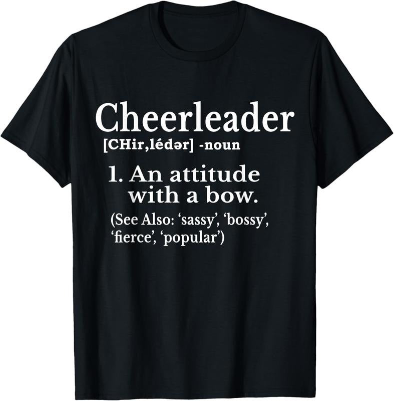 100% Cotton Cheerleader Definition Cheer Flyer Gifts Girls Cheerleaders T-Shirt Hoodie Sweatshirt | PrintMintTees.com