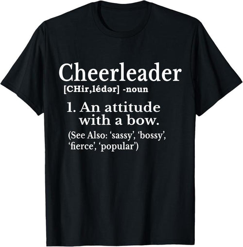 100% Cotton Cheerleader Definition Cheer Flyer Gifts Girls Cheerleaders T-Shirt Hoodie Sweatshirt | PrintMintTees.com