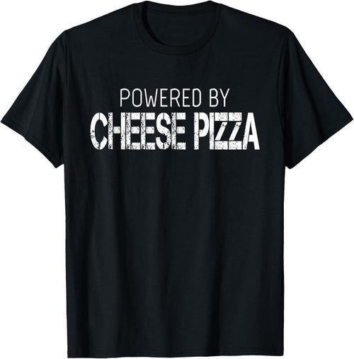 100% Cotton Cheese Pizza Lover - Powered By Cheese Pizza T-Shirt Hoodie, Sweatshirt | PrintMintTees.com