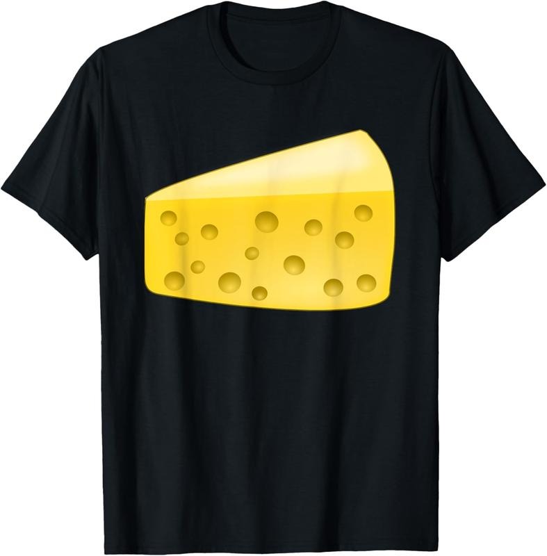 100% Cotton Cheese Wedge Costume T-Shirt Matching Pair with Wine Costume T-Shirt Hoodie, Sweatshirt | PrintMintTees.com