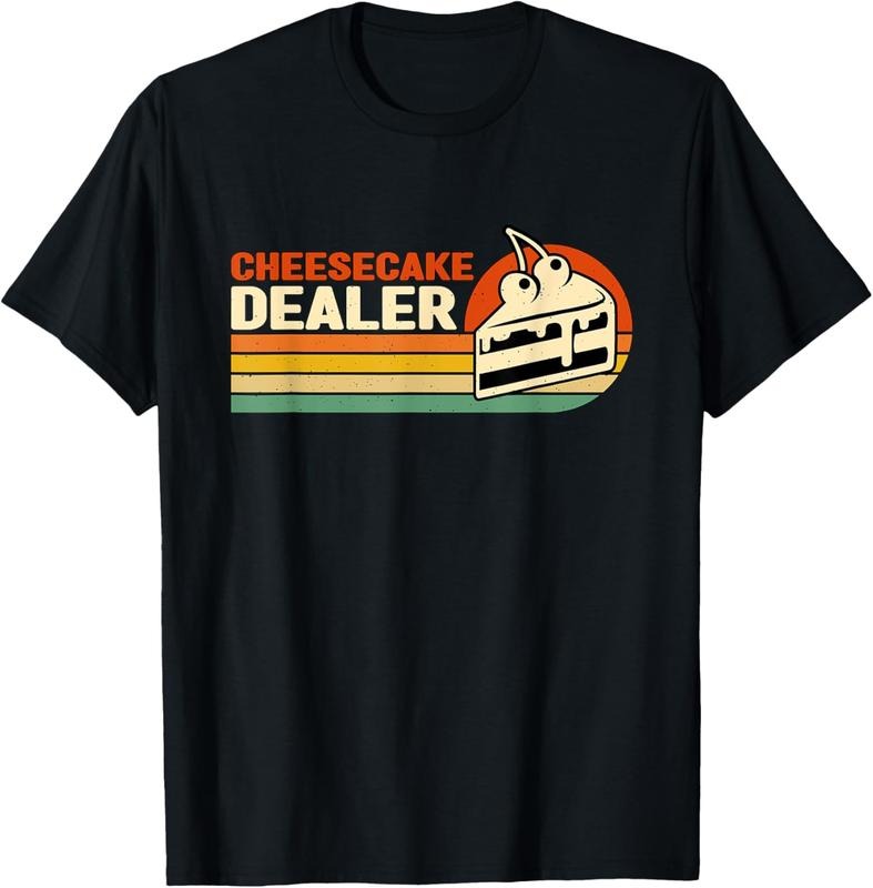 100% Cotton Cheesecake Dealer Retro Sweets Goodies Desserts Cheesecake T-Shirt Hoodie, Sweatshirt | PrintMintTees.com