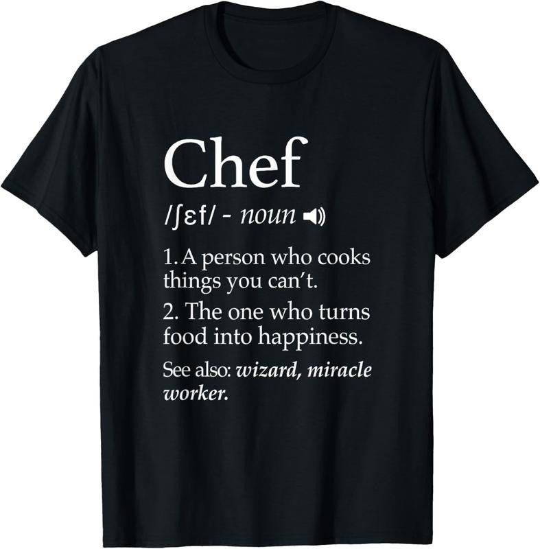100% Cotton Chef Definition Funny Saying Cook Cooking Chefs T-Shirts, Hoodie, Sweatshirt