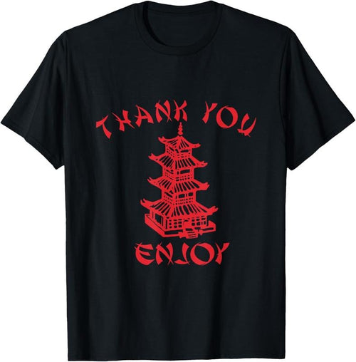 100% Cotton Chinese Takeaway Food Thank You Enjoy Funny Asian T-Shirt Hoodie Sweatshirt | PrintMintTees.com