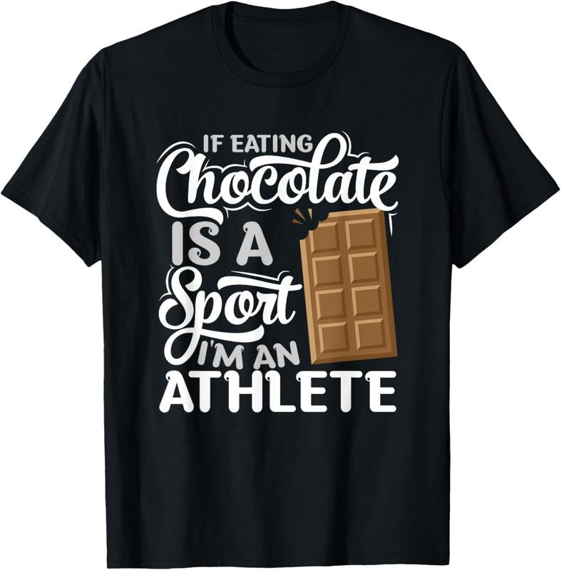 100% Cotton Choco Bar Chocoholic Fitness Athlete - Funny Chocolate T-Shirt Hoodie Sweatshirt | PrintMintTees.com