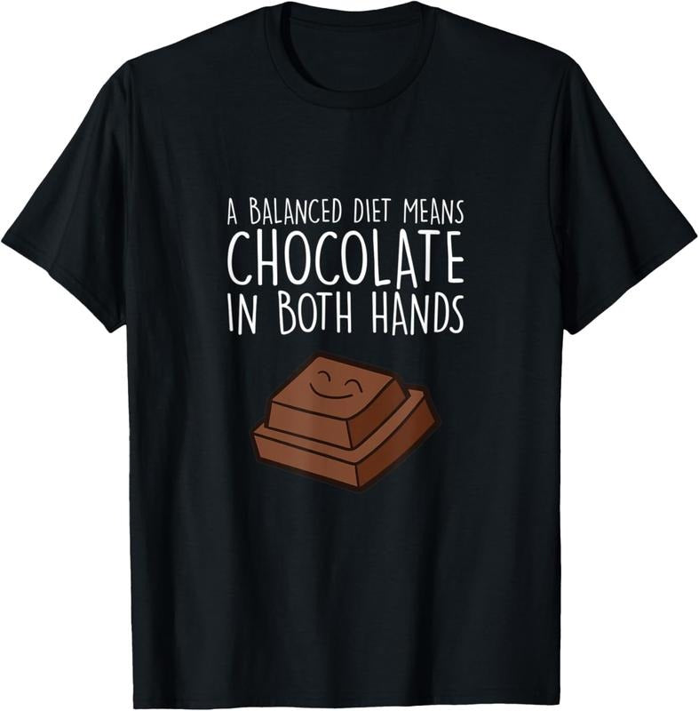 100% Cotton Chocolate Lover Quote Humor Chocolate Milk Chocolate Bars T-Shirt Hoodie Sweatshirt | PrintMintTees.com