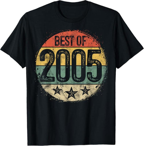 100% Cotton Circular Vintage Best of 2005 19 Year Old Gift 19th Birthday T-Shirt Hoodie, Sweatshirt | PrintMintTees.com