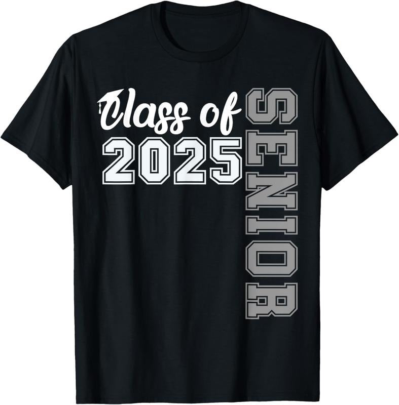 100% Cotton Class of 2025 Senior 2025 Graduation 2025 T-Shirt Hoodie Sweatshirt | PrintMintTees.com