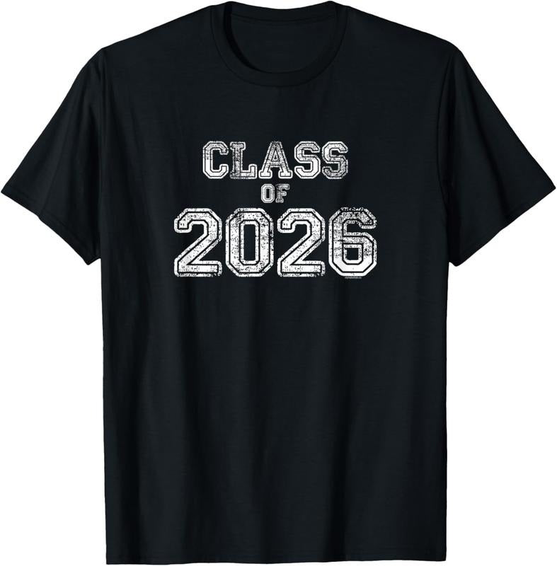 100% Cotton Class 2026 Senior 2026 Graduation Vintage School Spirit T-Shirts, Hoodie, Sweatshirt