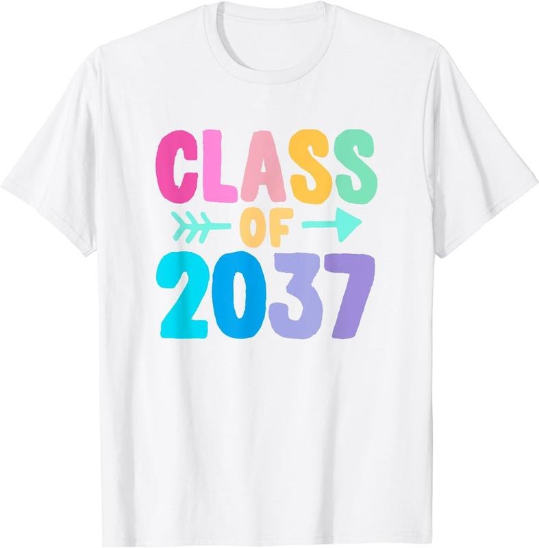 [100% Cotton]Class of 2037 Graduation Grow With Me T-Shirt Hoodie Sweatshirt | PrintMintTees.com