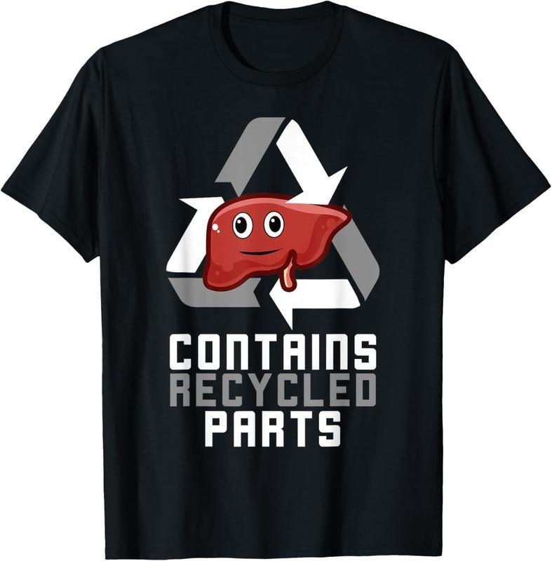100% Cotton Contains Recycled Parts Liver Transplant Survivor T-Shirts T-Shirt Hoodie Sweatshirt | PrintMintTees.com