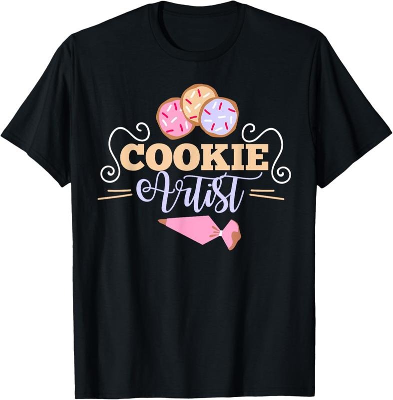 100% Cotton Cookie Decorator Baker Design for Cookie Cutter Fans T-Shirt Hoodie Sweatshirt | PrintMintTees.com