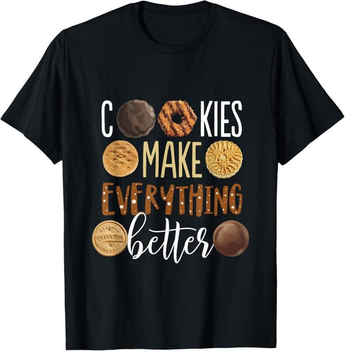 100% Cotton Cookies Make Everything Better Funny Christmas T-Shirt Hoodie Sweatshirt | PrintMintTees.com