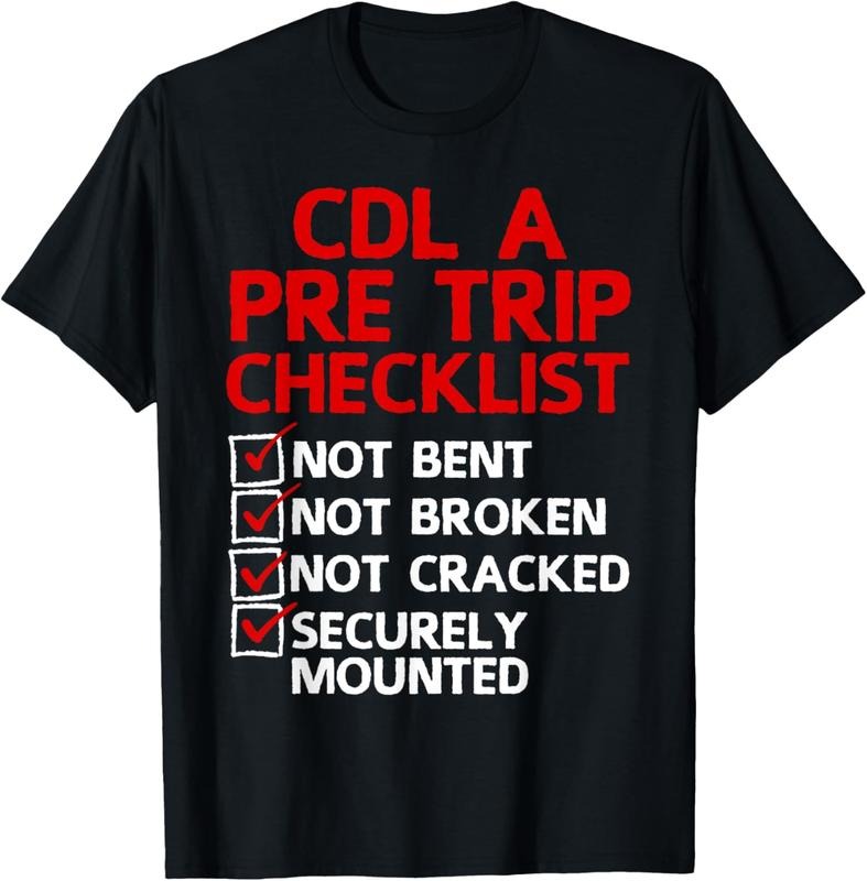 100% Cotton Cool CDL Trucker Art For Men Women Trucking CDL Truck Driver T-Shirt Hoodie Sweatshirt | PrintMintTees.com