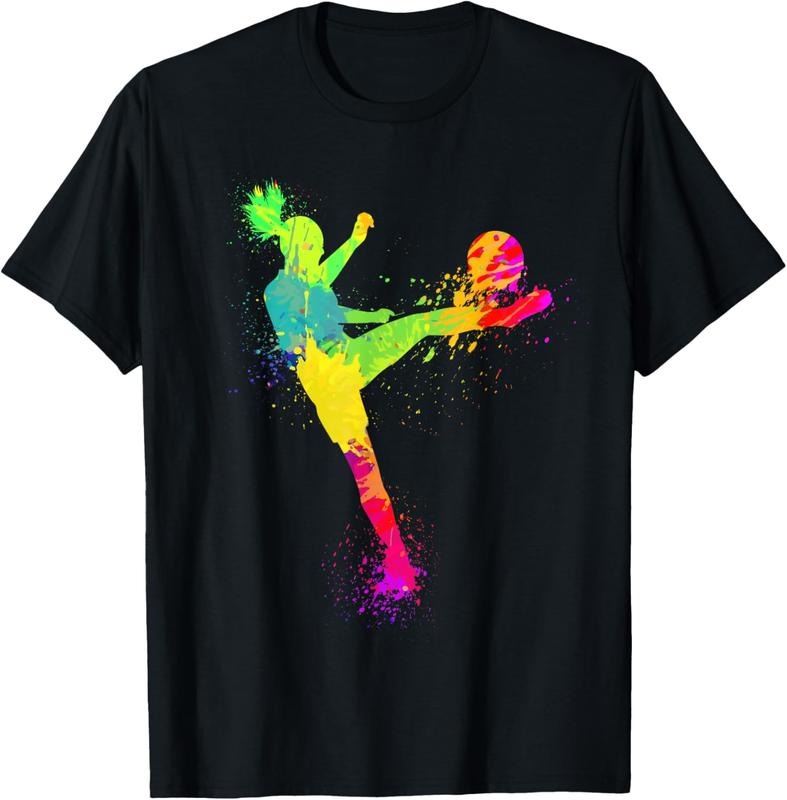 100% Cotton Cool Soccer Design For Women Girls Soccer Player Sport Lover T-Shirt Hoodie Sweatshirt | PrintMintTees.com