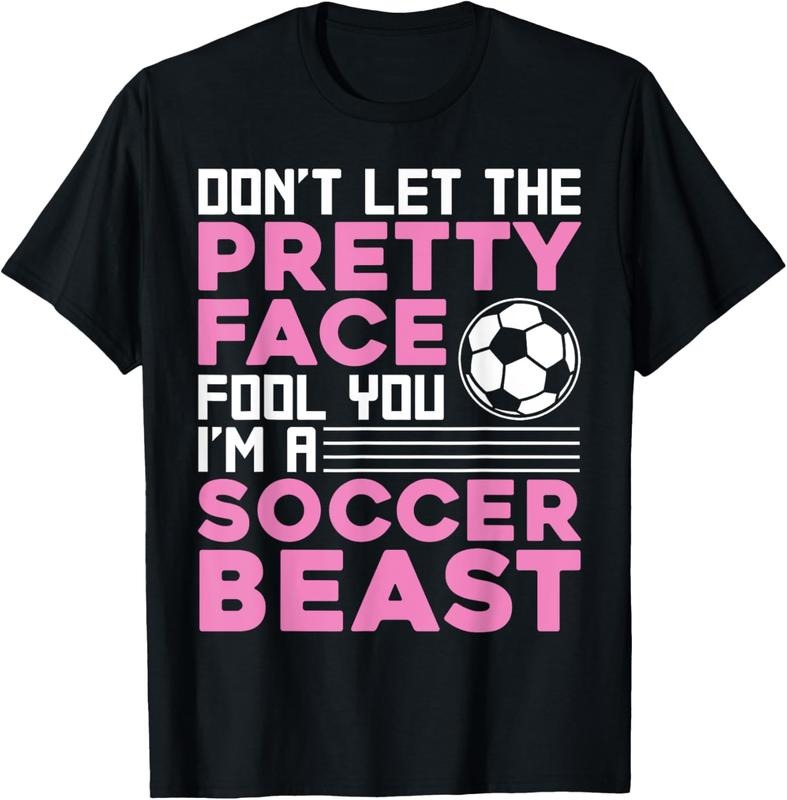 100% Cotton Cool Soccer For Women Teen Girls Soccer Lover Player Sports T-Shirt Hoodie Sweatshirt | PrintMintTees.com
