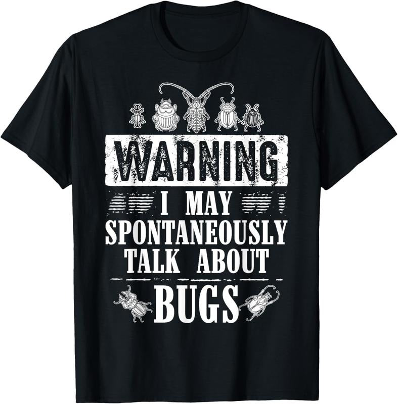 100% Cotton Cool Warning Talk About Bugs Funny Insect Collector Boy Gift T-Shirt Hoodie, Sweatshirt | PrintMintTees.com