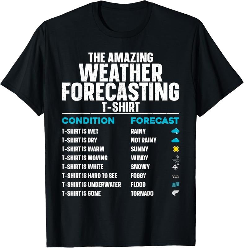 100% Cotton Cool Weather Forecasting Art For Men Women Cloud Meteorology T-Shirt Hoodie Sweatshirt | PrintMintTees.com