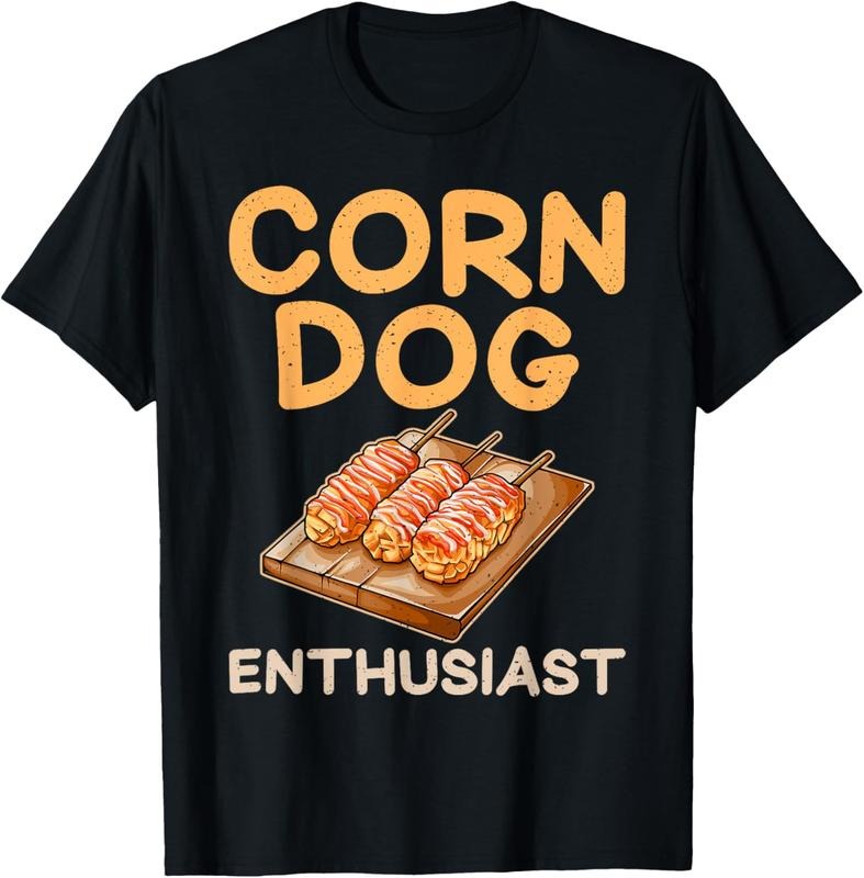 100% Cotton Corn Dog Enthusiast Corn Dog T-Shirt Hoodie, Sweatshirt | PrintMintTees.com