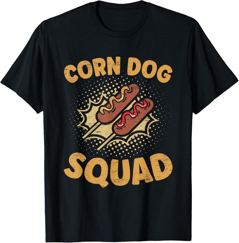 100% Cotton Corn Dog Squad Stick Dogs Corndog Man Stick T-Shirt Hoodie Sweatshirt | PrintMintTees.com