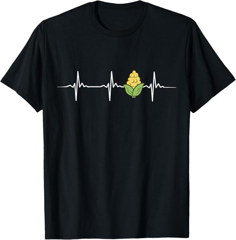 100% Cotton Corn Heartbeat Sweet Corn T-Shirt Hoodie, Sweatshirt | PrintMintTees.com