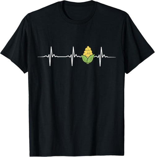 100% Cotton Corn Heartbeat Sweet Corn T-Shirt Hoodie, Sweatshirt | PrintMintTees.com