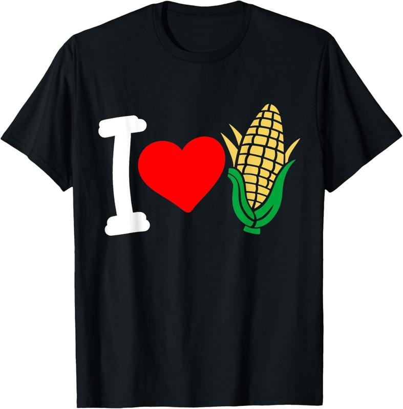 100% Cotton Corn I Love Corn T-Shirt Hoodie Sweatshirt | PrintMintTees.com
