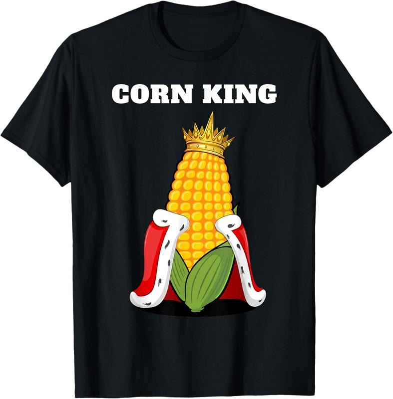 100% Cotton Corn King | Mens Corn Lover Shirt | Sweetcorn Shirt | Corn T-Shirt Hoodie, Sweatshirt | PrintMintTees.com