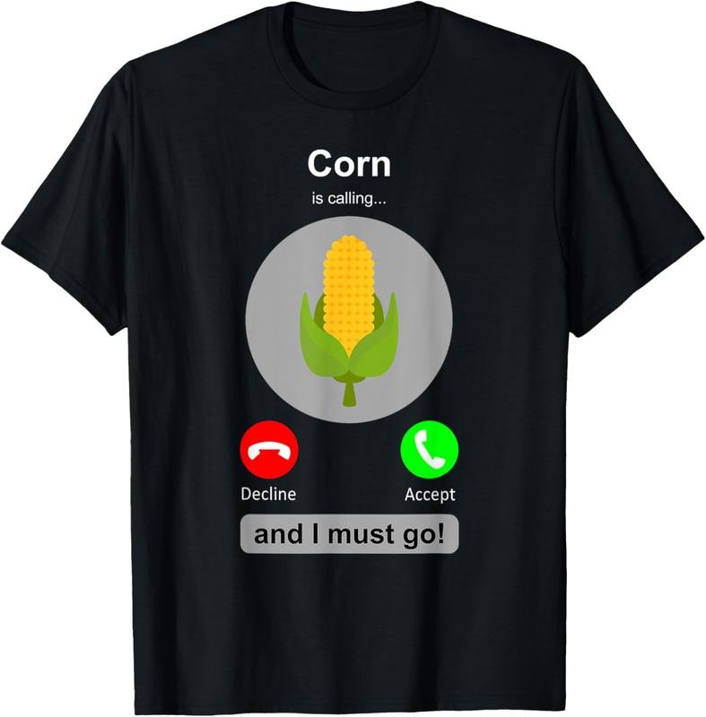 100% Cotton Corn Shirt Funny Corn Calling Corn Farmer Corn Lover T-Shirts, Hoodie, Sweatshirt