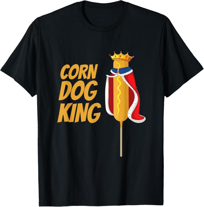 100% Cotton Corn dog king corn dogs costume corndog T-Shirt Hoodie, Sweatshirt | PrintMintTees.com