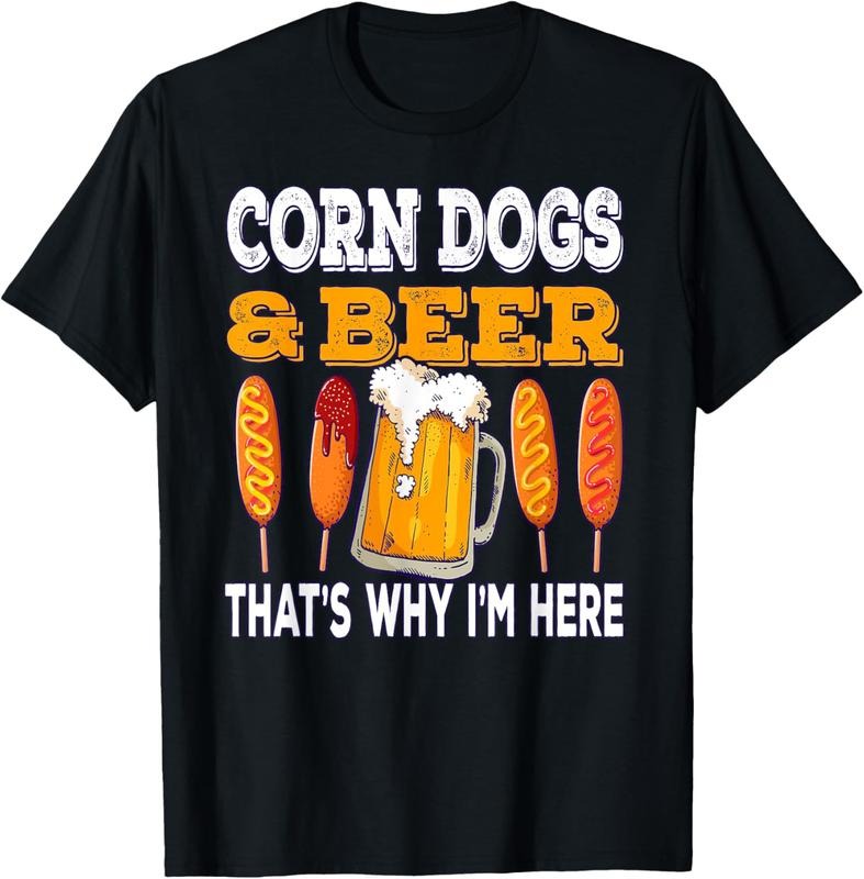 100% Cotton Corndog Carnival Beer Fried Corn Dog T-Shirt Hoodie, Sweatshirt | PrintMintTees.com