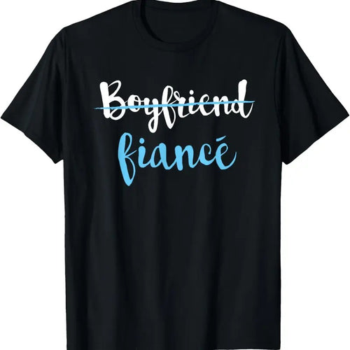 100% Cotton Couple Engagement Just Engaged T-Shirt Boyfriend Fiance T-Shirt Hoodie Sweatshirt | PrintMintTees.com