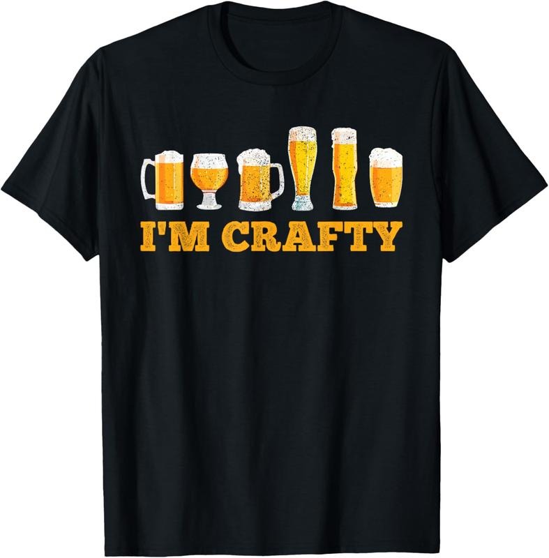 100% Cotton Craft Beer I'M Crafty Home Brew Beer T-Shirts, Hoodie, Sweatshirt