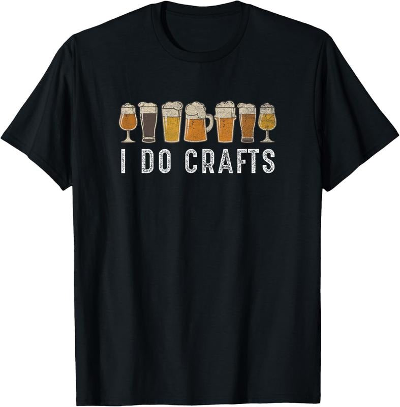 100% Cotton Craft Beer Vintage I Do Crafts Home Brew Art T-Shirt Hoodie, Sweatshirt | PrintMintTees.com