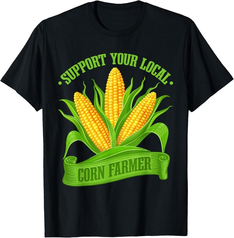 100% Cotton Crop Men Farming Corn Support Your Local Corn Farmer T-Shirt Hoodie, Sweatshirt | PrintMintTees.com