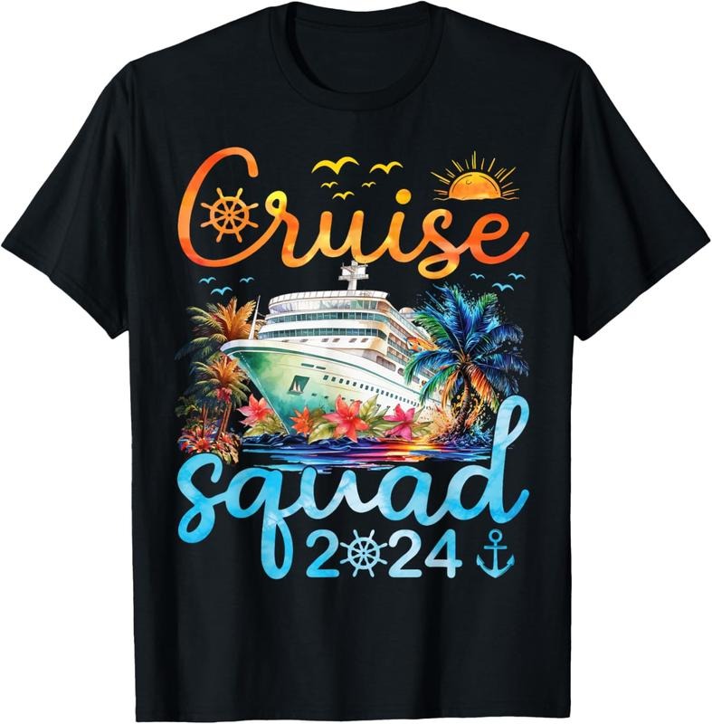100% Cotton Cruise Squad 2024 Family Group Matching Cruising Vacation T-Shirts, Hoodie, Sweatshirt