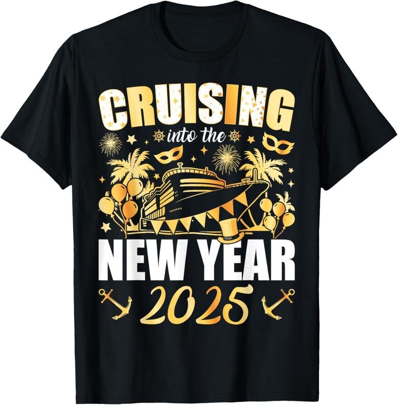 100% Cotton Cruising 2025 New Years Eve Party Favors Family T Shirtstyle{N002}2 T-Shirts, Hoodie, Sweatshirt