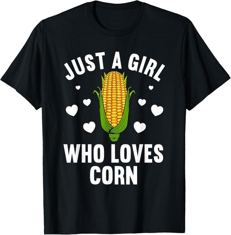 100% Cotton Cute Corn Art For Women Girls  Kernel Corn Cob Lovers T-Shirt Hoodie Sweatshirt | PrintMintTees.com