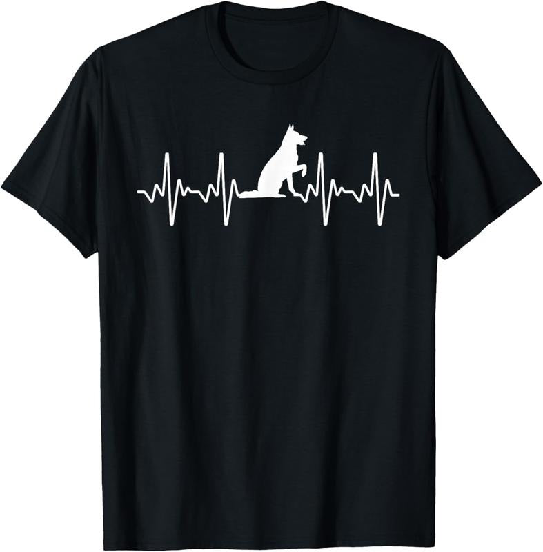 100% Cotton Cute German Shepherd Art For Men Women German Shepherd Lover T-Shirt Hoodie Sweatshirt | PrintMintTees.com