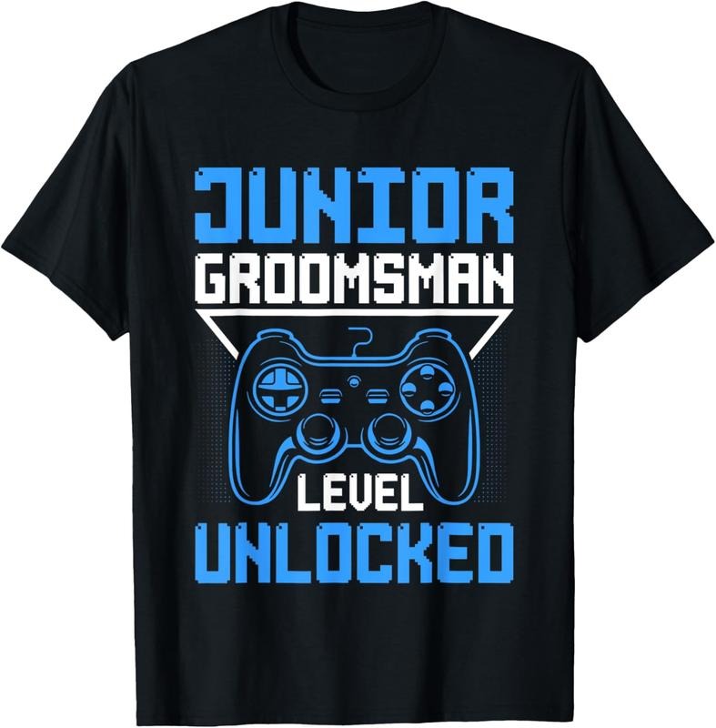 100% Cotton Cute Junior Groomsman Gaming Wedding Party Jr T-Shirts, Hoodie, Sweatshirt
