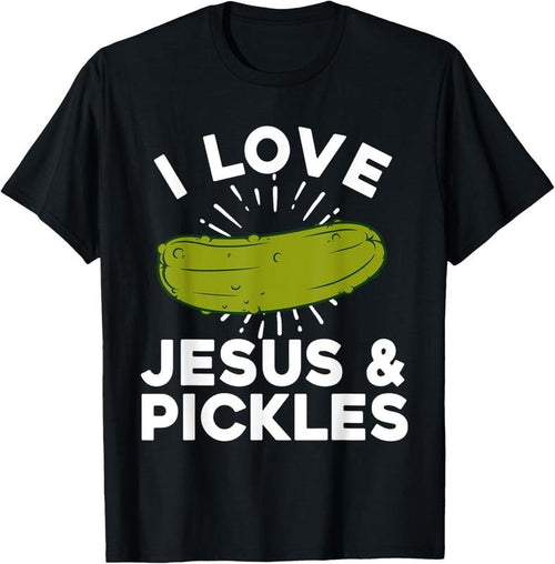 100% Cotton Cute Pickle Design For Men Women  Jesus Pickle Lovers T-Shirt Hoodie, Sweatshirt | PrintMintTees.com