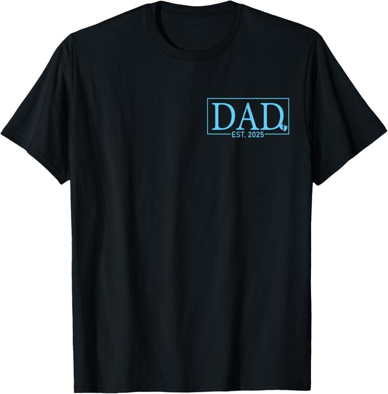 100% Cotton Dad Est. 2025 Logo Dad 2025 Loading New Dad 2025 Dad To be T-Shirt Hoodie, Sweatshirt | PrintMintTees.com