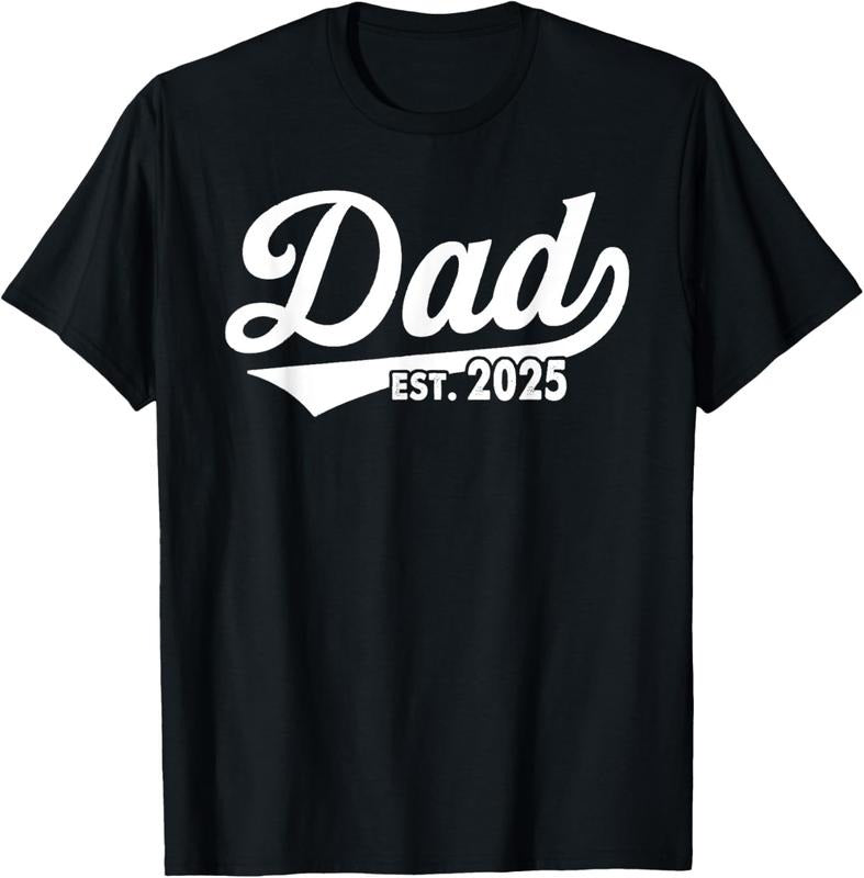 100% Cotton Dad Est 2025 Promoted Dad 2025 Daddy Established 2025 T-Shirts, Hoodie, Sweatshirt