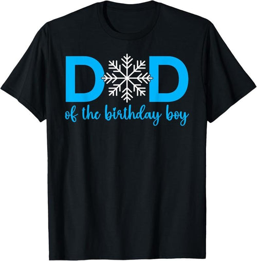 100% Cotton Dad Of The Birthday Boy Winter Onederland 1st Birthday T-Shirt Hoodie Sweatshirt | PrintMintTees.com